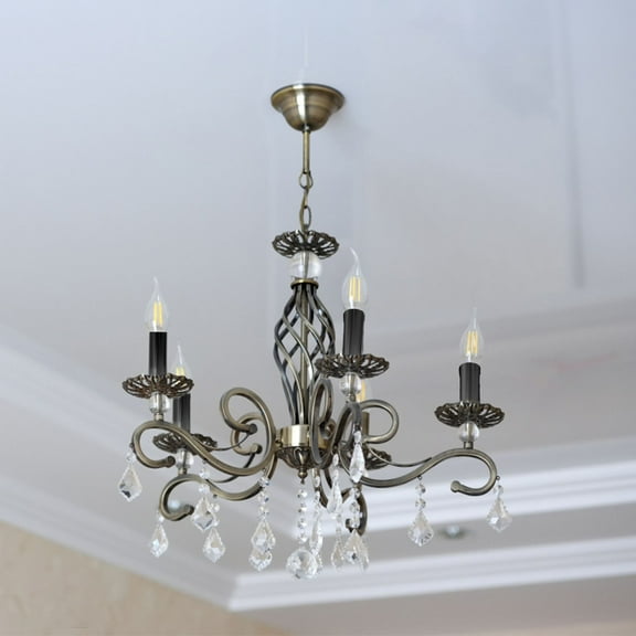 STOBOK 6Pcs Black Candle Socket Covers for Chandeliers Metal Lamp Base Light Accessories