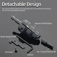 thumbnail image 4 of Conduit Reamer, Power Conduit Reamer Replaceable Blade 1/4 Inch Shank  For Metal Pipes Reaming, 4 of 8
