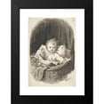 thumbnail image 2 of Lorenz Frølich 13x18 Black Modern Framed Museum Art Print Titled - Child in a Crib (1835-1903), 2 of 5