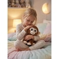 thumbnail image 2 of 9'' Cute Monkey Plush Toys, The Monkey Soft Stuffed Animals Throw Pillow, Huggable Cuddly Orangutan Zoo Animal Plushies Doll, Gift for Boys Girls and Adults, 2 of 5