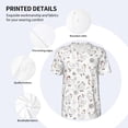 thumbnail image 3 of Hirioo Funny Chicken for Men's Baseball T-shirt Shirts Short Sleeve Casual Summer Button Stretch T Shirts,Size S-4XL-X-Large, 3 of 7