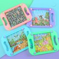thumbnail image 1 of Juego de laberinto, juego de pelota de laberinto educativo, juguetes educativos, adecuados para juegos de mesa, juegos de mesa, regalos para adultos y niños, colores y estilos aleatorios, 1 paquete, 1 of 4