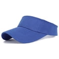 thumbnail image 4 of Sports Sun Visor Hat Golf Cart Sun Visor for Women and Men Lightweight Quick-Dry UV Protection Wide Brim Adjustable Cap for Running Tennis Golf Beach,Blue, 4 of 4