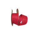 thumbnail image 1 of Reliant Ribbon 3221M-065-09F Burlap Colored Wired Edge Ribbon - Red - 1.375 in. x 20 yards, 1 of 1