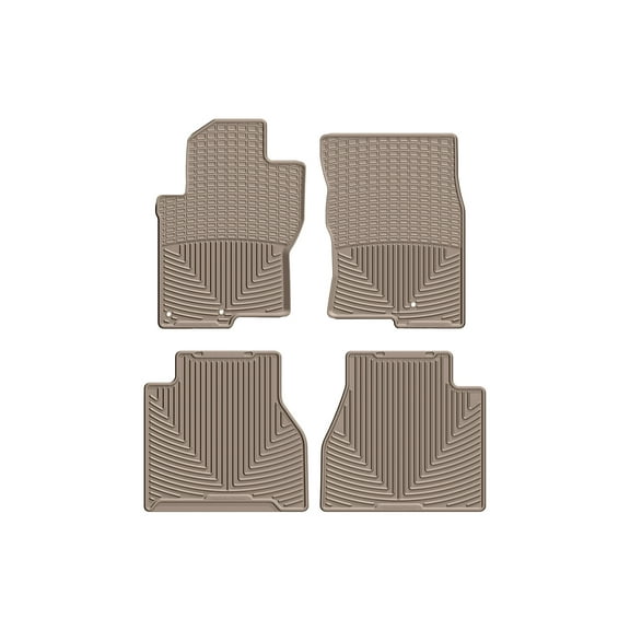 WeatherTech All-Weather Floor Mats compatible with 2008-2008 Nissan Frontier - 1st & 2nd Row, Tan