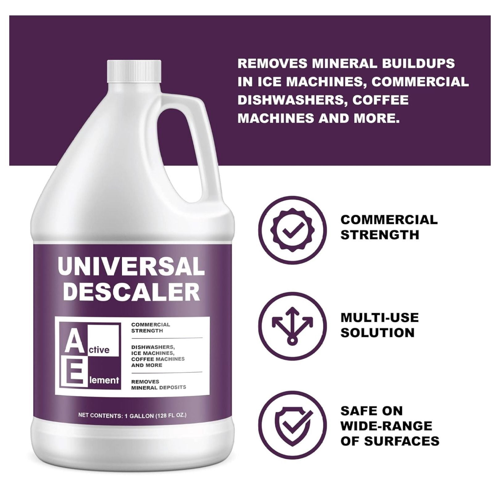 Universal Descaler – 1 Gallon | Dishwasher, Ice Maker & Coffee Machine Delimer
