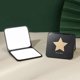 thumbnail image 4 of Compact Travel Makeup Magnifying Mirror Small Portable Folding Mirror with Handheld and Easy to Carry Black-star, 4 of 4