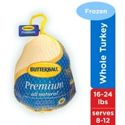 Butterball All Natural Young Turkey, Frozen, 16-24 lbs.