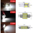 thumbnail image 2 of GFDYREE 30PCS Car LED Bulb, Vehicle LED Combination Set, Auto Interior LED Lights Dome Light Kit for Map Dome Trunk Cargo Door Courtesy License Plate Light, 2 of 6