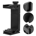 thumbnail image 3 of Mobile Phone Clamp,1/4 Inch And Cold Shoe Mount 6.5-9.5cm Adjustable Phone Clamp For Tripod/Selfie Stick/Microphone/Fill Light Mount,Universal Smartphone Holder Adapter, 3 of 8