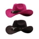 thumbnail image 1 of 2 Uds Sombrero De Vaquera Transpirable Casual Sombrero De Vaquero Para Mujeres Hombres Rosa Y Café Sunnimix Sombrero de vaquero, 1 of 8
