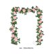 thumbnail image 3 of 220 cm/86,6 pulgadas Simulación de 10 cabezas de rosas de enredaderas Decoración Escena de San Valentín Decoración de pared para repisa de chimenea Decoración de mesa Decoración de San Valentín, 3 of 6