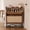 Walnut, variant on Modern 2-Drawer Shoe Storage Cabinet, Linen Panel Hidden Stand MDF White