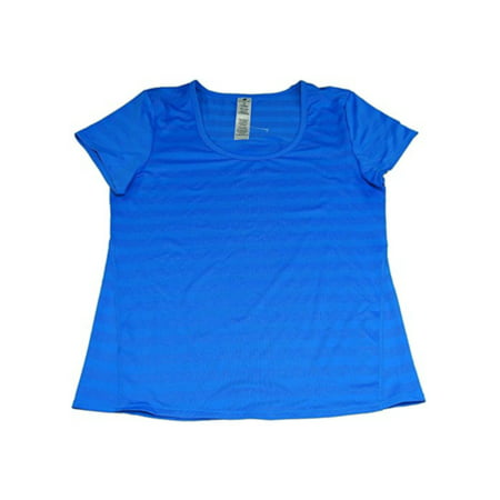 Active Life Womens Size Small Performance Tonal Stripe T-Shirt, Lightning Blue