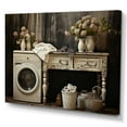 thumbnail image 2 of Designart "Farmhouse Laundry beauty II" Bath & Laundry Canvas Print, 2 of 5