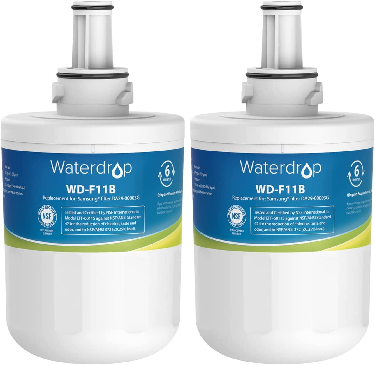 Waterdrop DA2900003G Refrigerator Water Filter, Replacement for