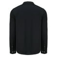 thumbnail image 3 of Men's-Cutter & Buck  Black Orlando City SC Advantage Tri-Blend Eco Soft Pique Long Sleeve Knitted Button-Up Top, 3 of 3