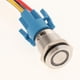 thumbnail image 3 of Interruptor de Botón Momentáneo de 5/8 Pulgadas 12V, Interruptor de Botón Marino Impermeable con LED para Automóvil Blanco Sunnimix Interruptor de botón pulsador LED de metal, 3 of 6