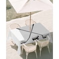 thumbnail image 3 of 60x84 Inch Outdoor Tablecloth with Umbrella Hole Zipper Rectangle Golf Ball Rectangular Tablecloths Outside Waterproof Minimalist Golf Club Abstract Simple Retro Patio Table Cover for Picnic Party, 3 of 8