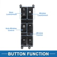 thumbnail image 3 of Interruptor de ventana eléctrica Unique Bargains para el lado del conductor delantero izquierdo para Kia K3 Cerato negro, 3 of 7