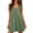 Green women square neck dress a1, variant on Women Square Neck Sleeveless Ruffle Boho Flowy Mini Dress Casual Basic Solid Beach Vacation Swing A-Line Summer Sundresses Clothes Travel Outfits, Blue M