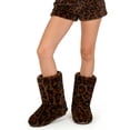 thumbnail image 3 of Women's Leopard Faux Fur Mid Calf Boots - Warm Plush Winter Boots Non-Slip Casual Snow Boots, 3 of 6