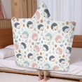thumbnail image 5 of Cute Hedgehog Pattern Hooded Bath Towel，60"x35" for Ages 3 To 12 Kids, Quick Dry Lightweight Soft Microfiber Hood Beach Towel Cover Up for Kids, 5 of 7