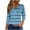 Sky Blue, variant on Babcutegg Blouses for Women Dressy Casual Striped Pattern Crew Neck Round Neck Tops for Women Black