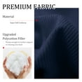 thumbnail image 5 of Rounuo Large Headboard Wedge Reading Pillow Backrest Bed Chairs Back Support for Sitting Up in Bed Large Daybed Bolster Back Rests Cushion Body Positioning Bedrest Corduroy Cover Queen Navy, 5 of 7