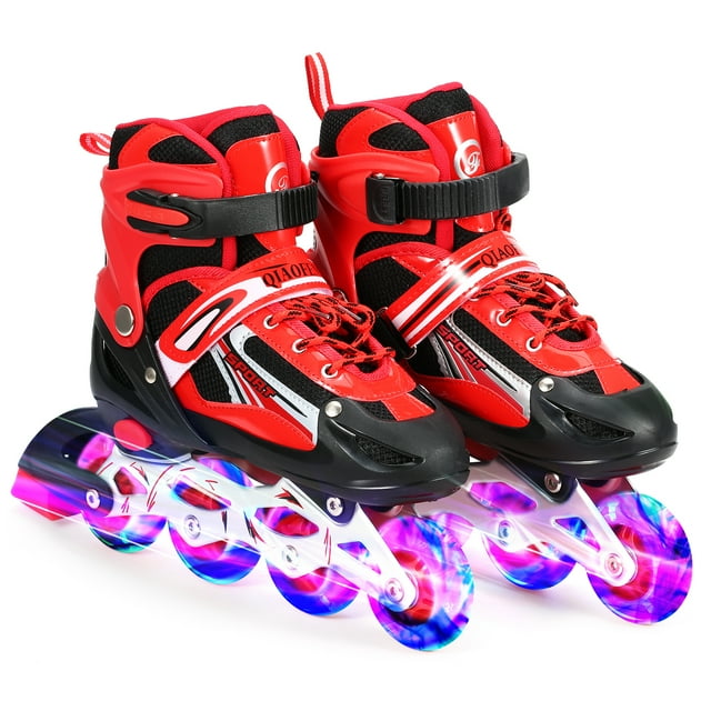Patines en línea iluminados ajustables con ruedas iluminadas para niños Labymos Patines en línea