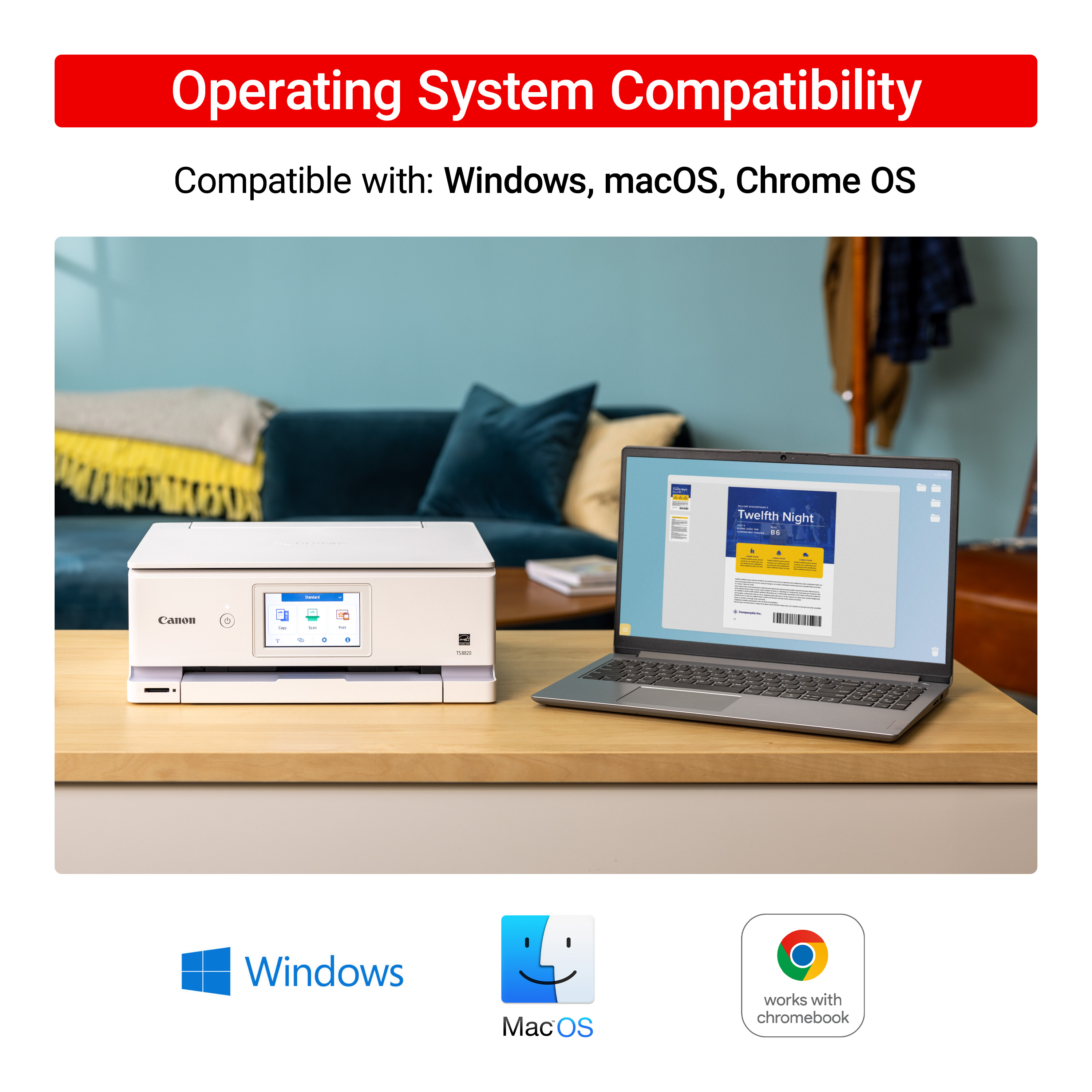 Canon PIXMA TS8820 Wireless All-in-One Printer photo 4