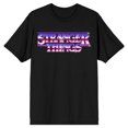 thumbnail image 1 of Stranger Things Ombre Logo Tee – Black Short Sleeve T-Shirt-Small, 1 of 4