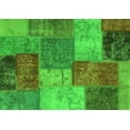 thumbnail image 1 of Ahgly Company Indoor Rectangle Patchwork Green Transitional Area Rugs, 5' x 7', 1 of 4