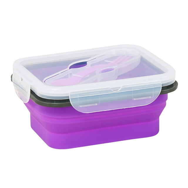 Sentmoon Circulaire d'Aubaines Boîte de Rangement Pliable Boîte à Lunch pour Micro-Ondes Boîte à Lunch d'Extérieur jusqu'à 40 % de Rabais