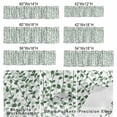 thumbnail image 3 of Eucalyptus Leaves Window Valance for Kitchen, Spring Pastoral Vintage Green Leaf Rod Pocket Short Curtain for Small Windows, Light Filtering Decorative Valance, 54 x 18 Inch, 3 of 9