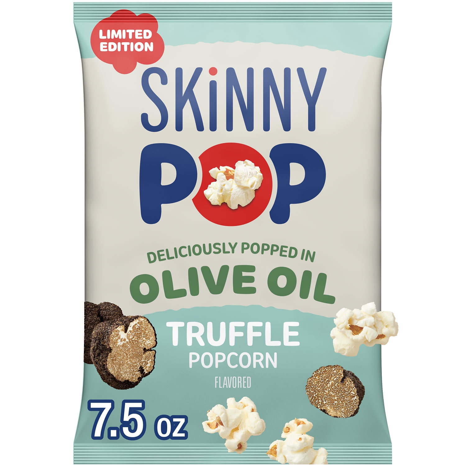 SKINNYPOP Truffle Popcorn, Made with Olive Oil, Gluten and Seed Oil Free, 7.5 oz Popcorn Bag
