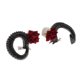 thumbnail image 2 of Cuerno de Artificial Cuernos de Cabra Halloween Cosplay Demonio Diadema Malvada Negro CUTICAT Diadema de pelo gótico, 2 of 8