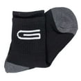 thumbnail image 2 of Golberg Men's Mid-Calf Crew Socks in Black, Charcoal Gray & White - 6 Pack of Sweat Wicking Sport Socks - Cushion Fit (Size - Medium), 2 of 3