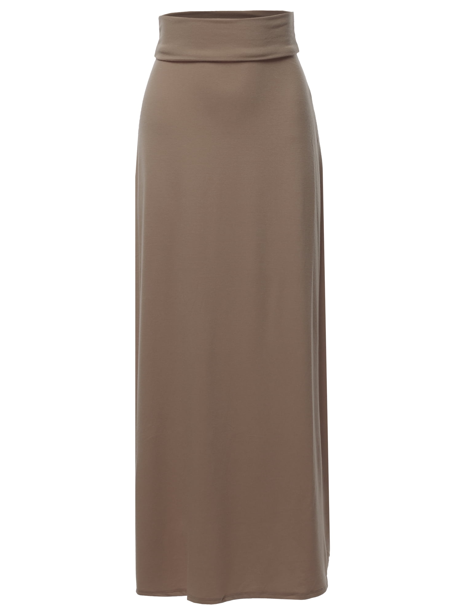 mocha maxi skirt
