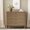 Natural & Light Brown,Rustic Brown, variant on LJAN Wood Dresser, Double Wide Bedroom Storage Chest,with Self-Closing Slides, Solid Wood Roman Column Legs and Copper Handles