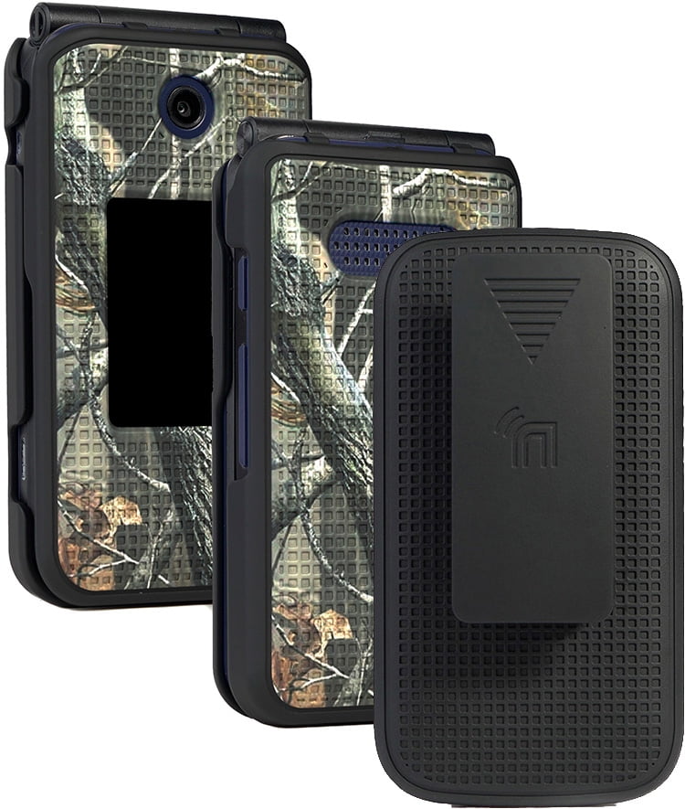 Nakedcellphone Grid Texture Snap On Hard Case Cover With Rotating Ratchet Belt Clip Holster Holder For Cricket Debut Flip U102ac At T Cingular Flip Iv Phone U102aa Walmart Com Walmart Com