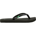 thumbnail image 2 of Women's Sanuk Yoga Spree 4 Flip Flop Black Synthetic 11 M, 2 of 6