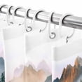 thumbnail image 6 of Shower Curtains Sets for Bathroom Decor Autumn Forest Orange Leaves Waterproof Bathroom Curtain with Hooks, Mountains Nature Landscape for Bathroom Decor,72x72IN, 6 of 6
