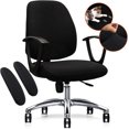 thumbnail image 1 of Computer Office Chair Cover - Stretchable Washable Chair Cover for Rotating Chairs - Durable and Protective Armchair Cover Slipcover (Chair Cover & Armrest Set), 1 of 8