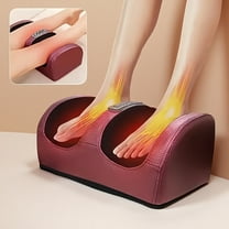 Leg massage,Ordless massage,Acupressure hot foot massager, foot and calf massager, remote-controlled electric foot massager, portable for home/office use, red