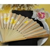 Wedding Star 9146 Tropical Fan with Romantic Plumeria Floral Details