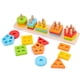 thumbnail image 2 of Juguete de madera para clasificar y apilar, juguetes de clasificación de formas para niños pequeños, apilador de reconocimiento de colores Montessori, rompecabezas de bloques educa Regalo de navidad, 2 of 8