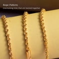 thumbnail image 3 of 1.5mm Rope Chain Necklace in 14K Yellow Gold 1.70 Grams 22 Inches Christmas Gifts, 3 of 8