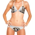 thumbnail image 2 of Bathing Suit for Women Bikinis Sets for Women Bathing Suit S Labrador Retriever Dog Snow, 2 of 7