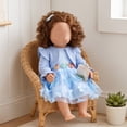 thumbnail image 3 of 18 Inch Doll Clothes Set, Knit Cardigan & Tulle Dress with 3D Butterfly, Winter Princess Outfit for Dolls, 3 of 6